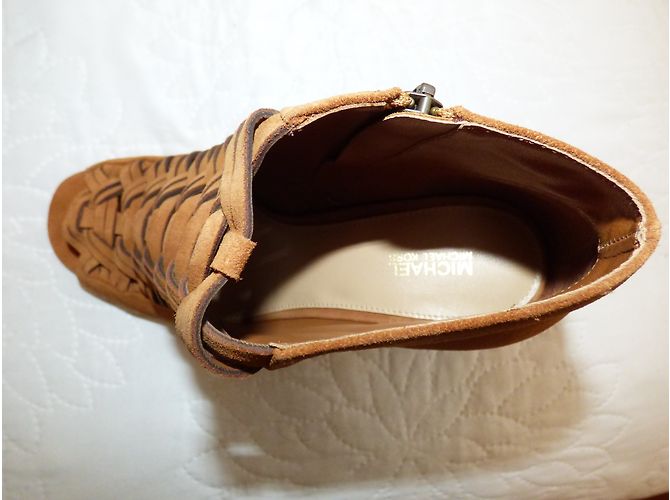 Botines Michael Kors de piel punta abierta marrón Castaño - vista 14