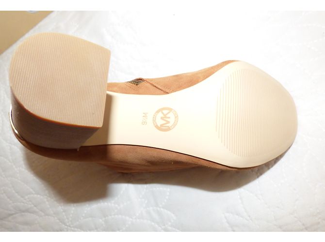 Botines Michael Kors de piel punta abierta marrón Castaño - vista 17