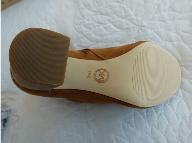 Botines Michael Kors de piel punta abierta marrón Castaño - vista 18