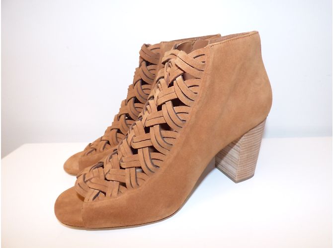 Botines Michael Kors de piel punta abierta marrón Castaño - vista 21