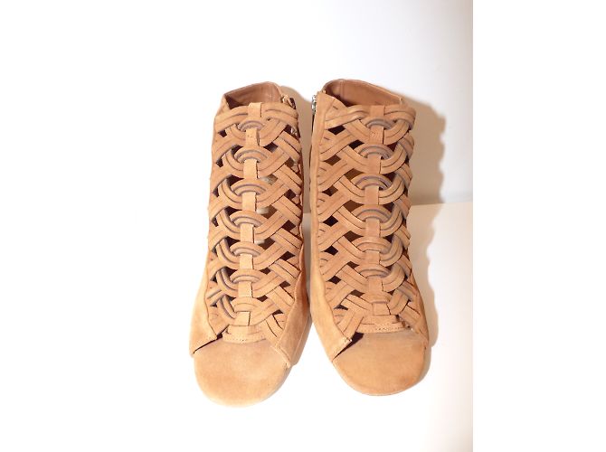 Botines Michael Kors de piel punta abierta marrón Castaño - vista 3