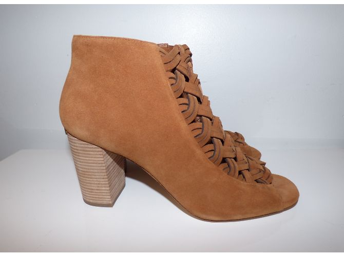 Botines Michael Kors de piel punta abierta marrón Castaño - vista 4