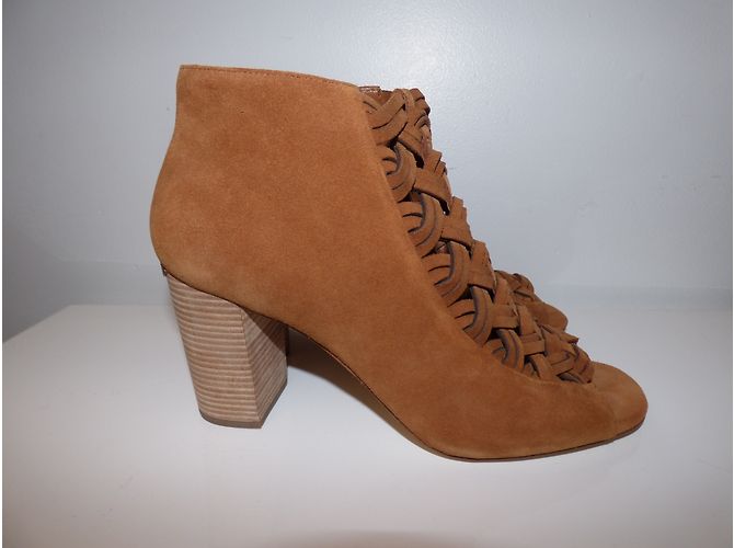 Botines Michael Kors de piel punta abierta marrón Castaño - vista 5
