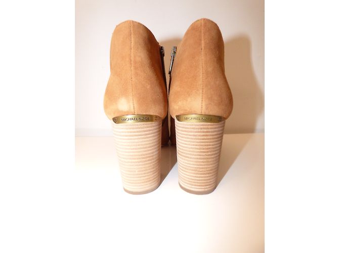 Botines Michael Kors de piel punta abierta marrón Castaño - vista 6