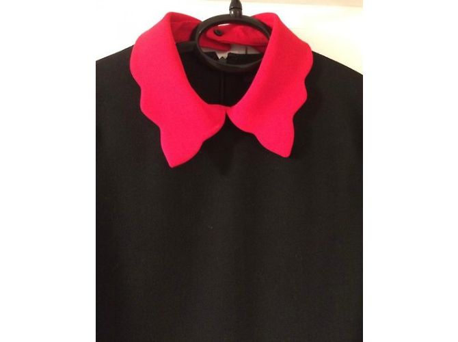 Maje Riri Stretch-Crêpe Kleid schwarz - Ansicht 3