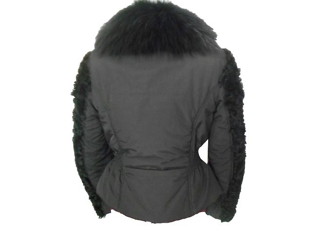 Chaqueta Moschino negra de piel de oveja Negro - vista 2