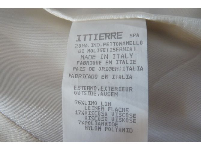 Gianni Versace Leinen Jacke Silbern - Ansicht 6