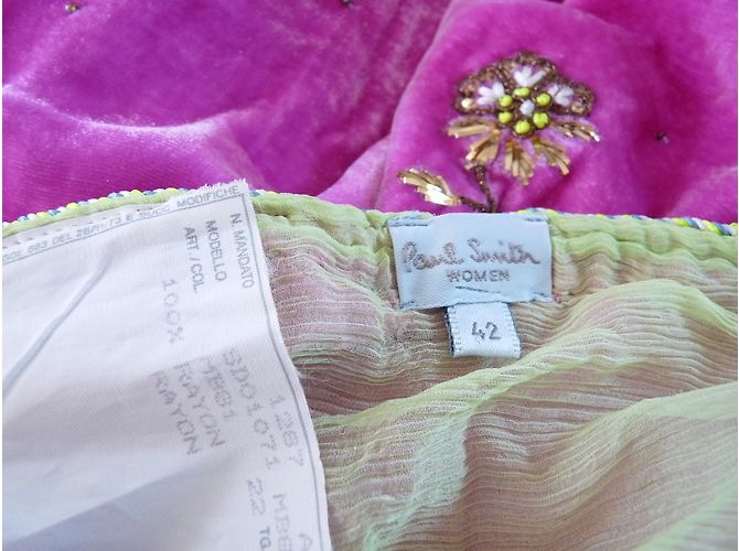 Paul Smith Pareo Rosa in Cotone - vista 6