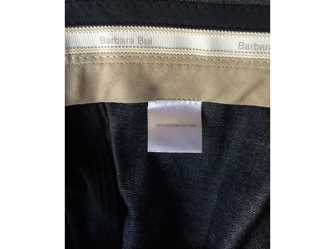 Pantalones rectos acampanados Barbara Bui Initials gris oscuro algodón Gris antracita - vista 6