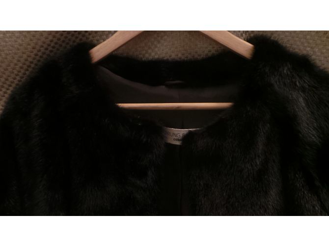 Autre Marque Abrigo de piel negro SPRUNG FRERE - vista 2