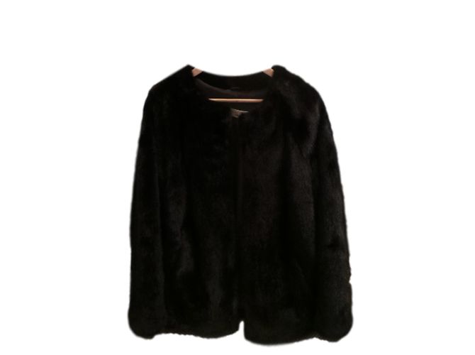 Autre Marque Abrigo de piel negro SPRUNG FRERE - vista 4