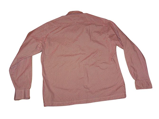 Camicia Tommy Hilfiger in cotone a righe bianco e rosso - vista 2