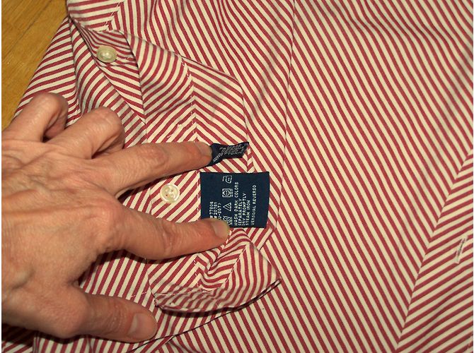 Camicia Tommy Hilfiger in cotone a righe bianco e rosso - vista 5