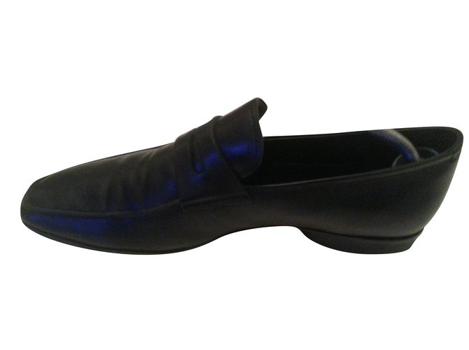 Mocassini Prada in pelle nera Nero - vista 2