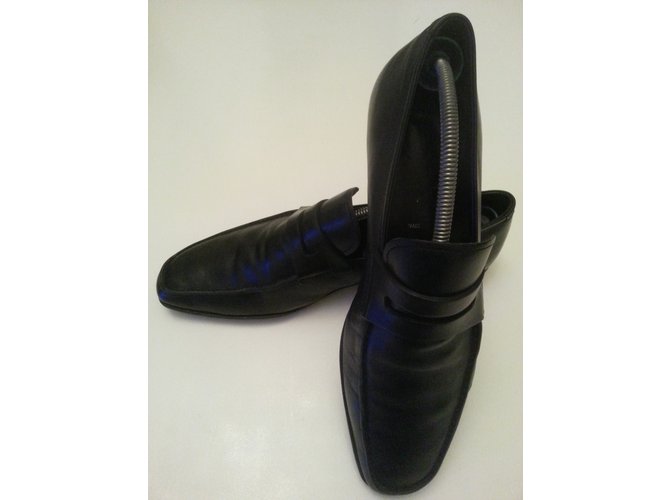 Mocassini Prada in pelle nera Nero - vista 3