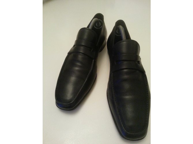 Mocassini Prada in pelle nera Nero - vista 4