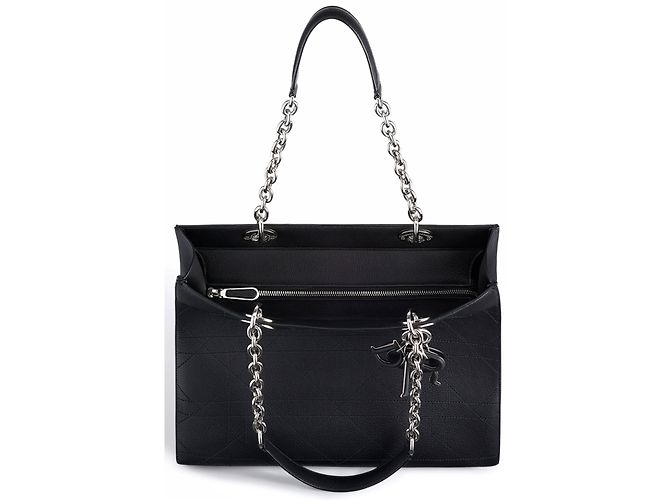 Christian Dior Borsa Ultradior in pelle di vitello nera Nero - vista 2