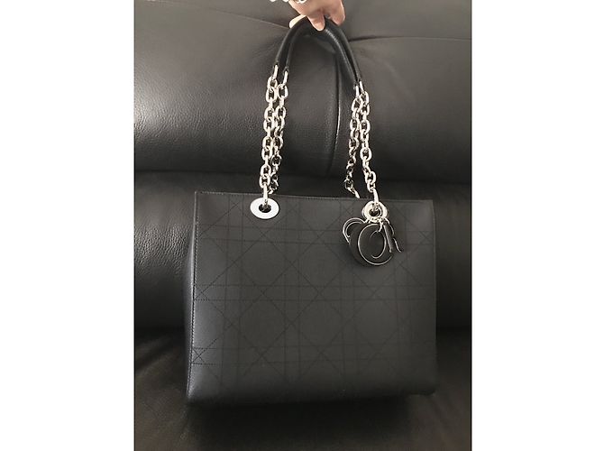 Christian Dior Borsa Ultradior in pelle di vitello nera Nero - vista 3