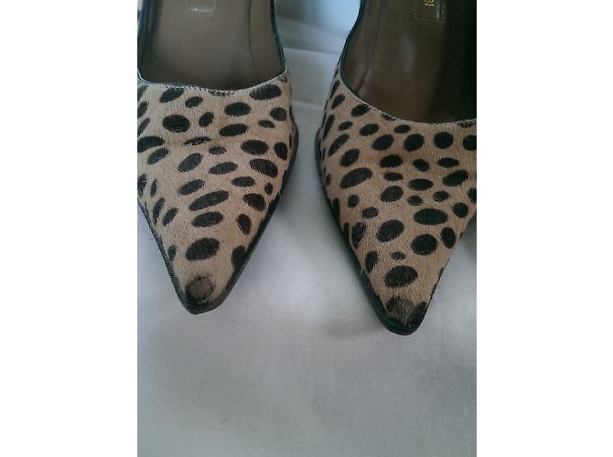 Décolleté Sergio Rossi Leopardato in Pelle Esotica Stampa leopardo - vista 10