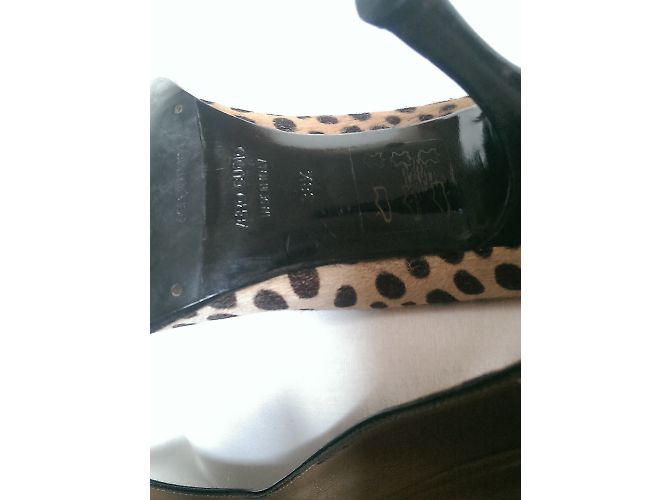 Décolleté Sergio Rossi Leopardato in Pelle Esotica Stampa leopardo - vista 7