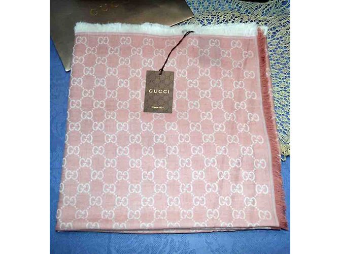 Sciarpa Guccissima nuova rosa - vista 2