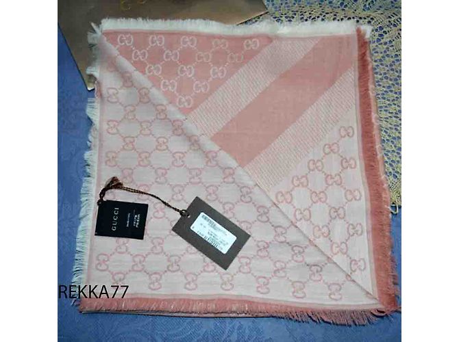 Sciarpa Guccissima nuova rosa - vista 3