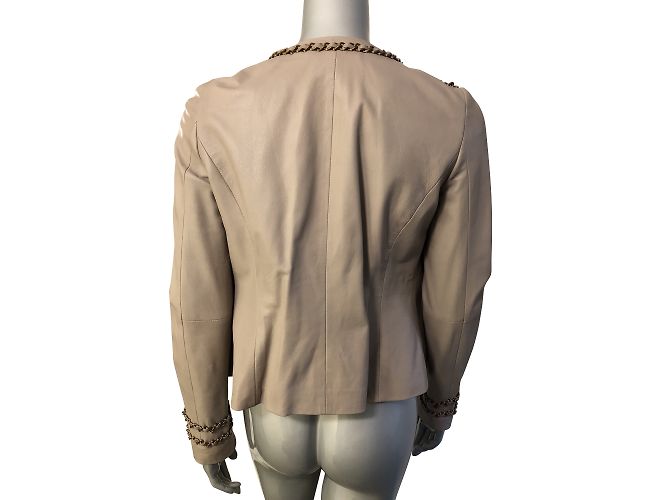 Liu.Jo Lederjacke Beige Größe 38 - Ansicht 2
