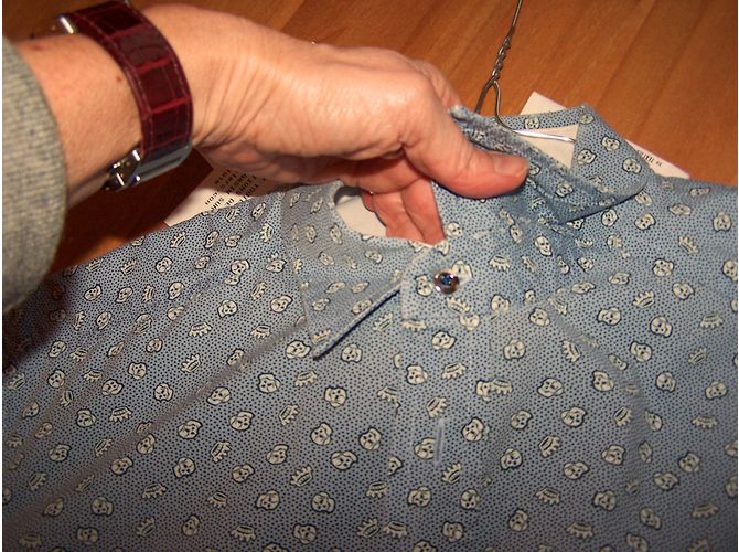 Camicia Diesel blu in cotone con motivo teschi taglia S - vista 9