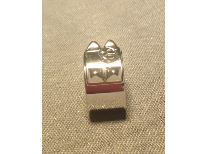Hermès Collier de Chien Ring Argento - vista 10