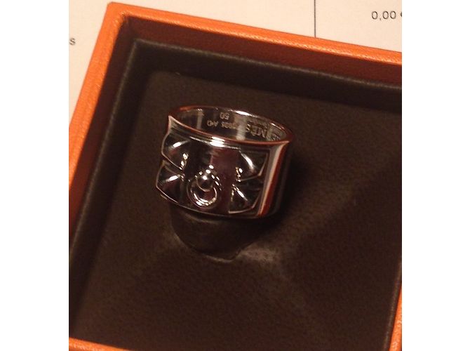 Hermès Collier de Chien Ring Argento - vista 3