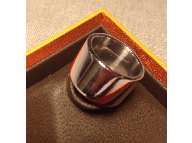 Hermès Collier de Chien Ring Argento - vista 5