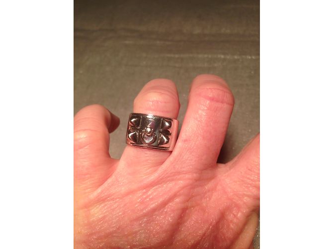 Hermès Collier de Chien Ring Argento - vista 7