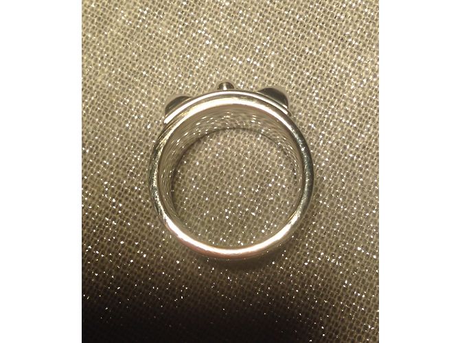Hermès Collier de Chien Ring Argento - vista 8