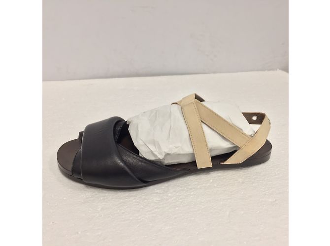 Sandali Marni in pelle marrone cioccolato Marrone scuro - vista 10