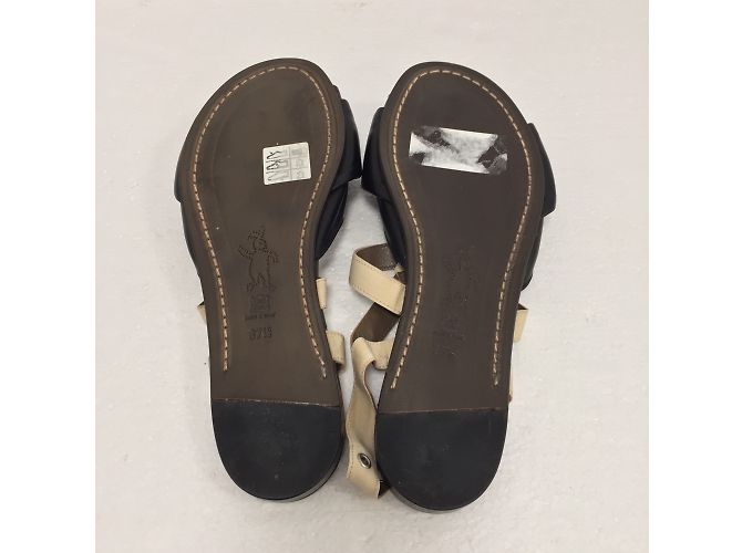 Sandali Marni in pelle marrone cioccolato Marrone scuro - vista 4