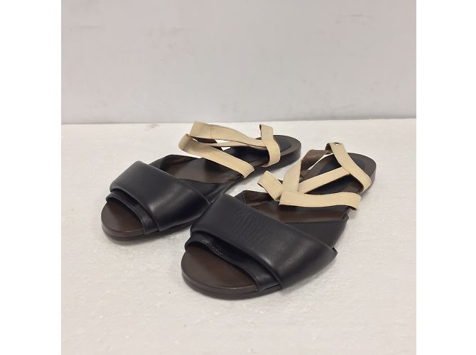 Sandali Marni in pelle marrone cioccolato Marrone scuro - vista 6