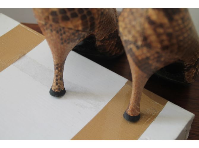 Autre Marque Vincent Pastor Pumps aus exotischem Leder Pythonprint Python drucken - Ansicht 4