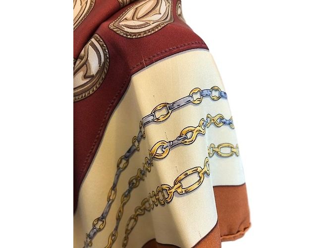 Sciarpa vintage "Les must de Cartier" Marrone - vista 19