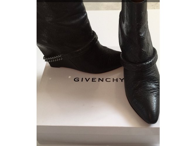 Stivaletti Givenchy in pelle nera Nero - vista 4