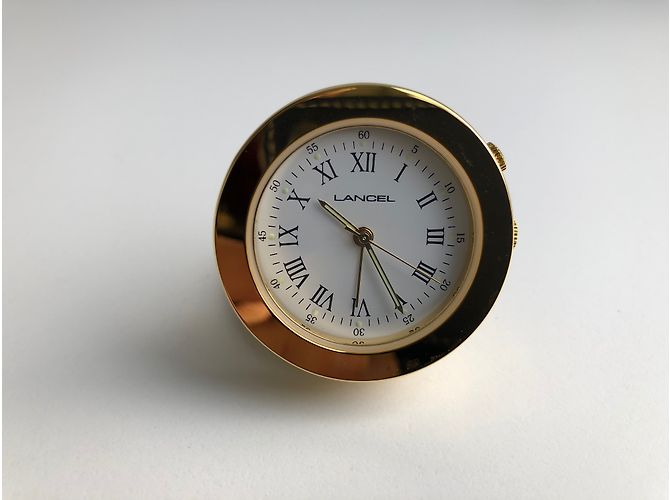 Pendulette de voyage Lancel dans son étui cuir - vue 4