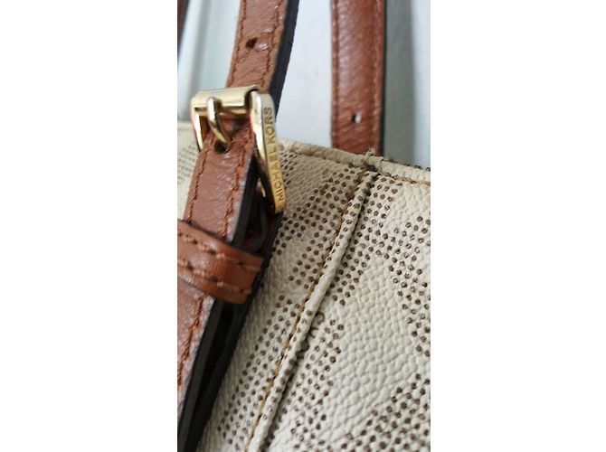 Borsa Michael Kors Signature Beige - vista 7