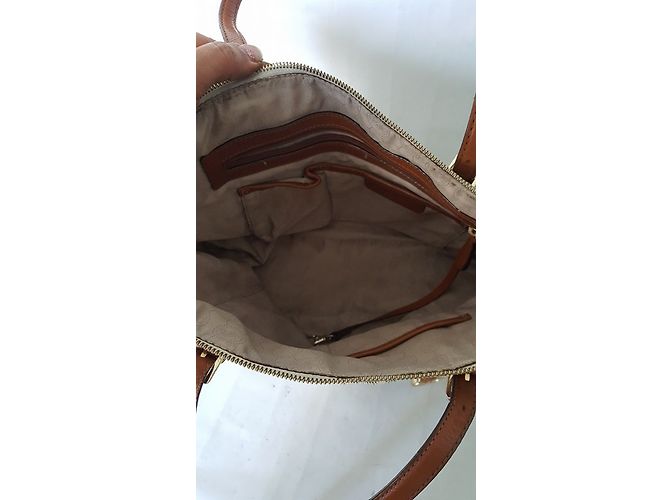 Borsa Michael Kors Signature Beige - vista 9