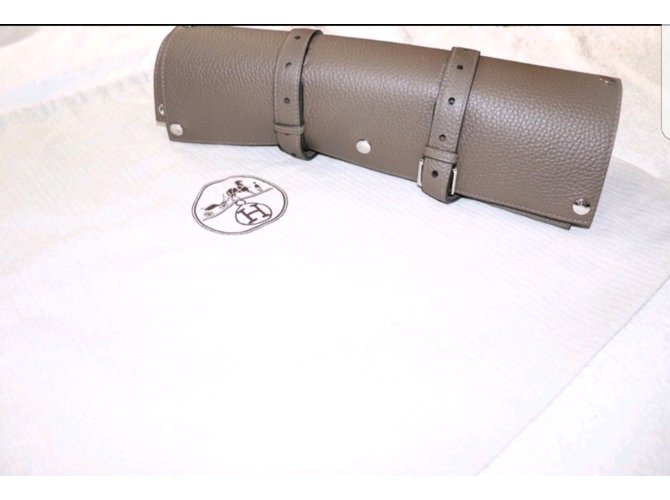 Hermès Sacolas Taupe - vista 6