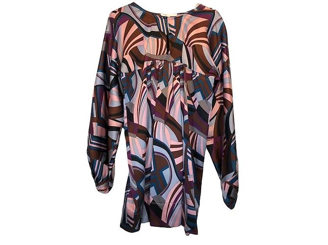 Maje Seidenkleid mehrfarbig Mehrfarben - Ansicht 3