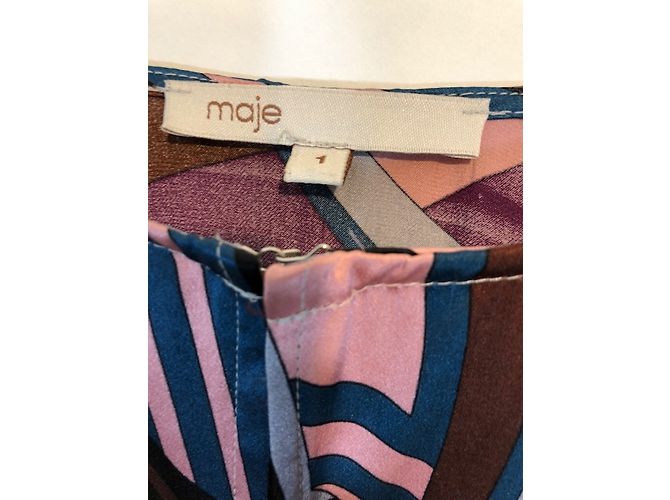 Maje Seidenkleid mehrfarbig Mehrfarben - Ansicht 5