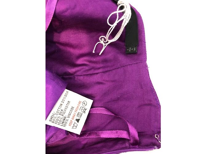 Conjunto de Top y Falda de Seda Reiss Ciruela - vista 14