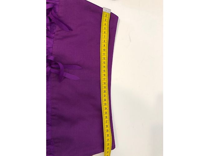 Conjunto de Top y Falda de Seda Reiss Ciruela - vista 17