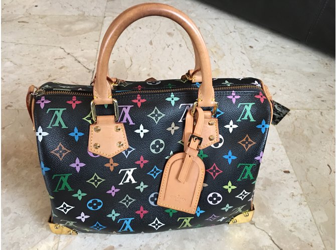Speedy Louis Vuitton Veloce Takashi Murakami Multicolore - vista 3
