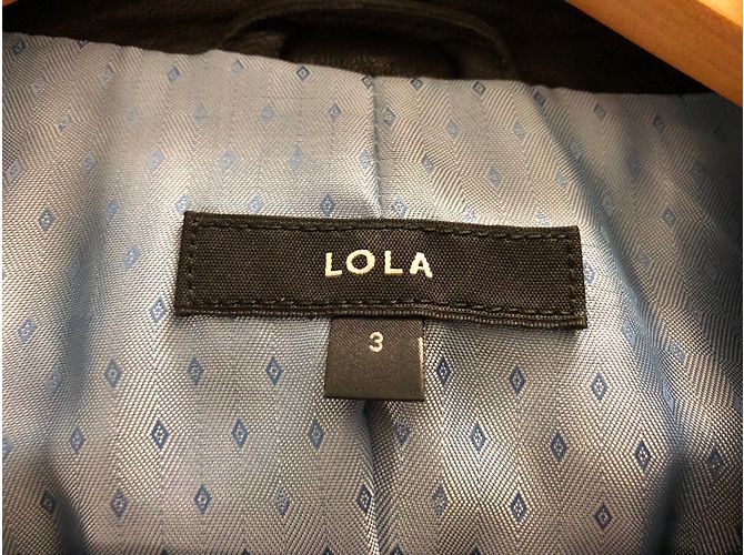 Autre Marque Lola Lederjacke Schwarz - Ansicht 4