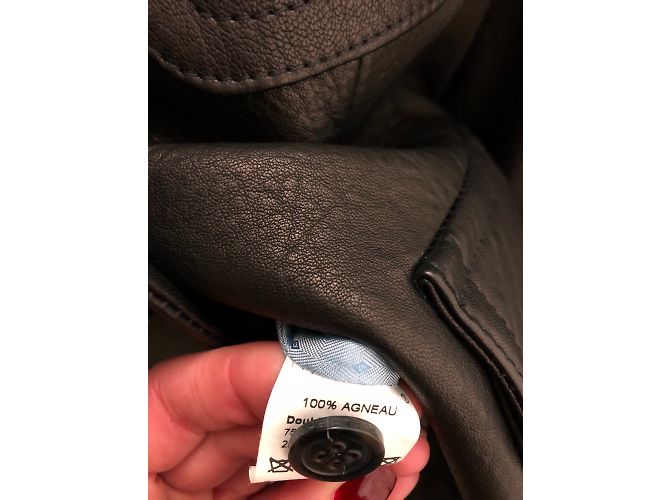 Autre Marque Lola Lederjacke Schwarz - Ansicht 5